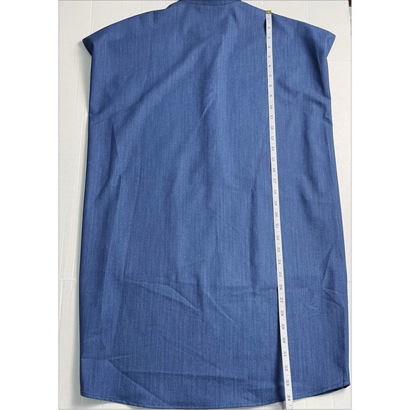 CALVIN KLEIN Women’s Denim Chambray Knee Length Dress - Size 6 - Picture 7 of 8